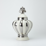 Sopera de Porcelana Blanco & Silver